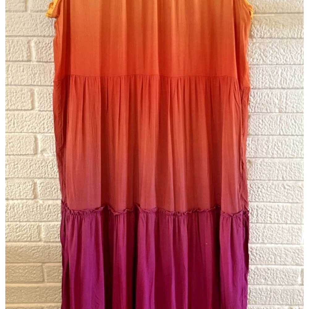 MATILDA JANE OMBRE Sleeveless Maxi Dress L - Picture 3 of 7